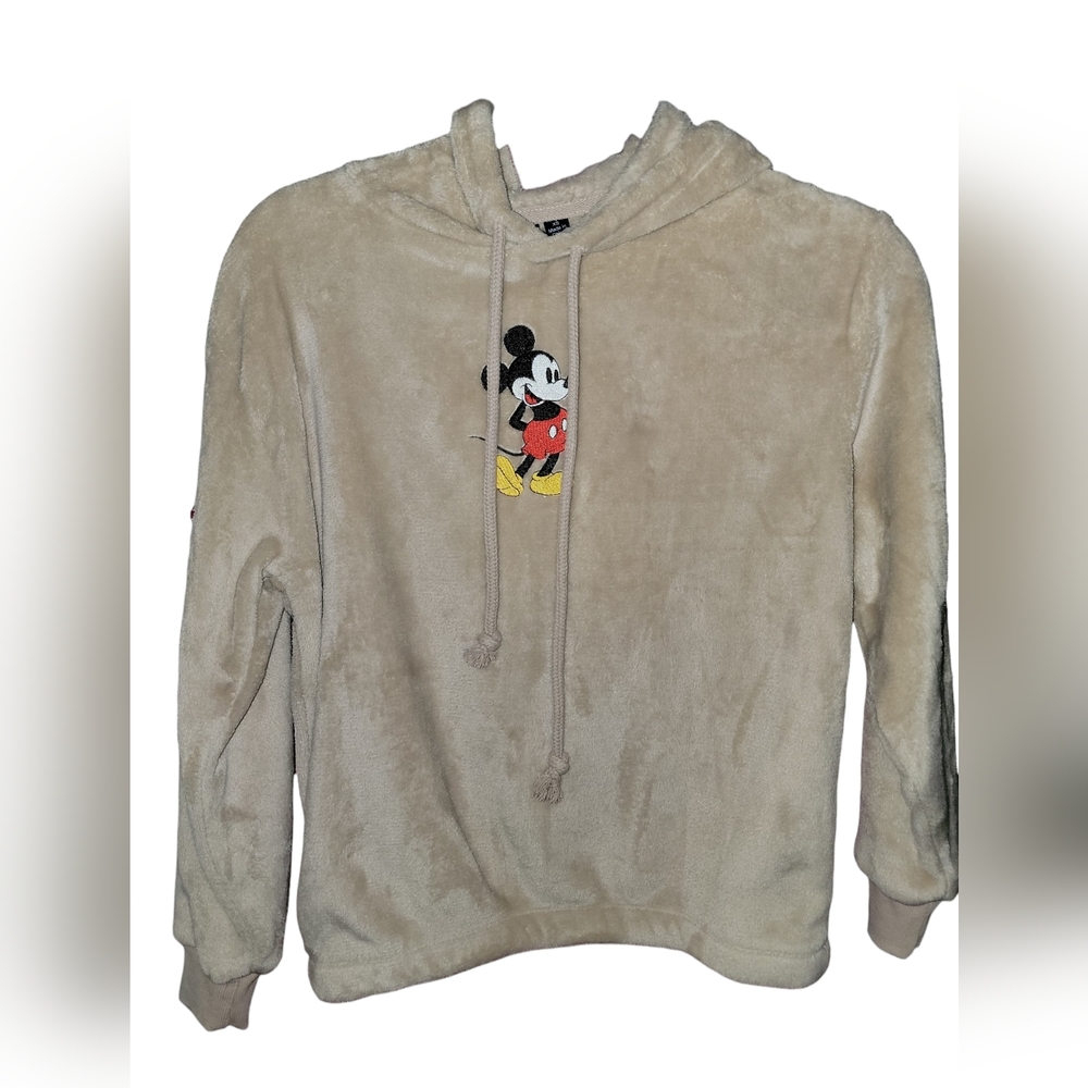 Disney Mickey Mouse Sweatshirt with Hoodie. P2P:  20.5" L: 20.5